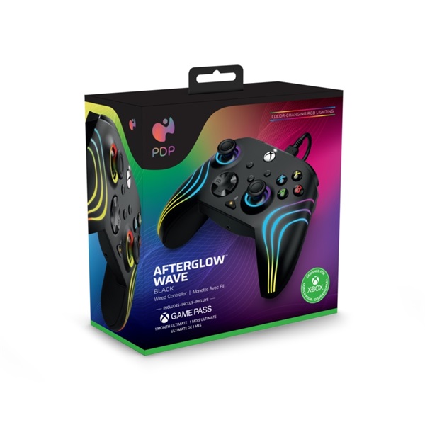 PDP Afterglow Wave Xbox Series X|S/Xbox One/PC 3,5 mm audio Lighting vezetékes kontroller