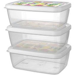 IRIS ARIA tárolódoboz szett 3 darabos, 3x1.200ml