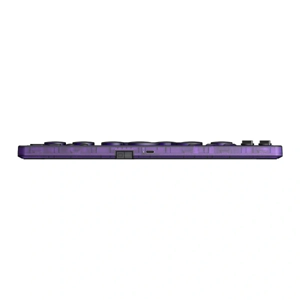 8BitDo Arcade Stick All-Button, Signature Edition, Átlátszó lila, vezeték nélküli kontroller