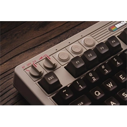 8BitDo Retro 87, Mechanikus, Kailh Box, C64 Edition, vezeték nélküli billentyűzet
