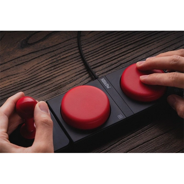 8BitDo Retro 87, Mechanikus, Kailh Box, C64 Edition, vezeték nélküli billentyűzet
