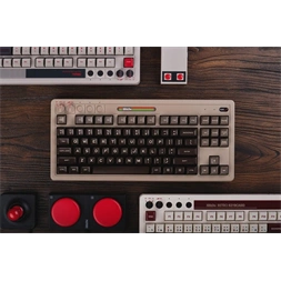 8BitDo Retro 87, Mechanikus, Kailh Box, C64 Edition, vezeték nélküli billentyűzet
