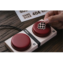 8BitDo Retro 87, Mechanikus, Kailh Box, Fami Edition, vezeték nélküli billentyűzet
