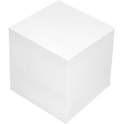8,5x8,5x8,5cm fehér kockatömb