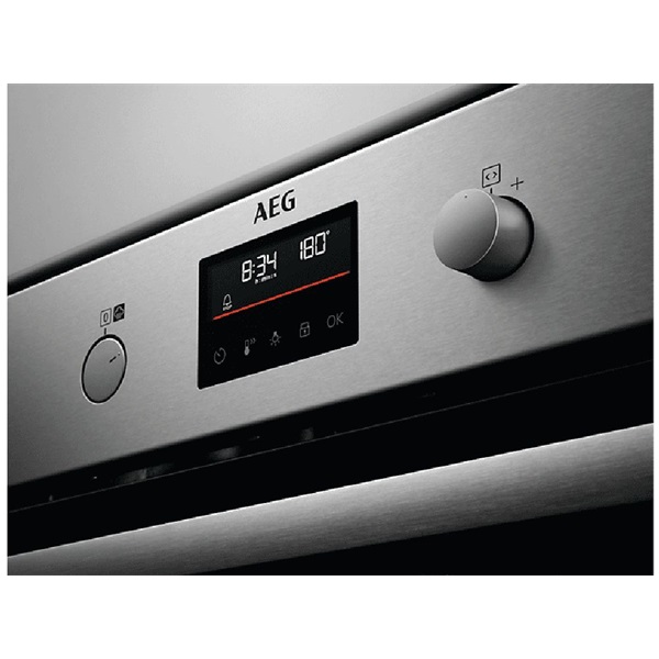 AEG BPS351161M SteamBake inox, beépíthető, sütőtér: 72L, grill, légkeverés, pirolitikus, sütő