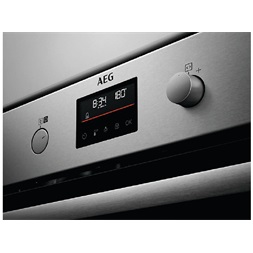 AEG BPS351161M SteamBake inox, beépíthető, sütőtér: 72L, grill, légkeverés, pirolitikus, sütő