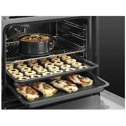AEG BPS351161M SteamBake inox, beépíthető, sütőtér: 72L, grill, légkeverés, pirolitikus, sütő