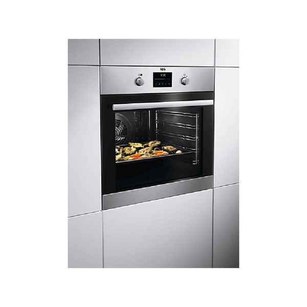 AEG BPS351161M SteamBake inox, beépíthető, sütőtér: 72L, grill, légkeverés, pirolitikus, sütő