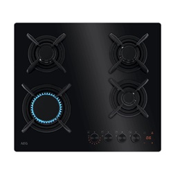 AEG HKB64453NB fekete, beépíthető, gáz, főzőzóna: 4, beépíthető méret: 56cm, főzőlap