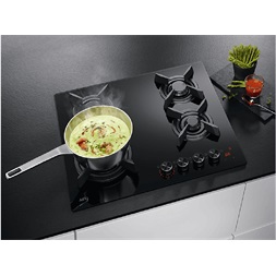 AEG HKB64453NB fekete, beépíthető, gáz, főzőzóna: 4, beépíthető méret: 56cm, főzőlap