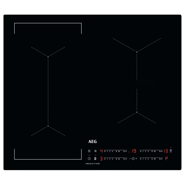 AEG IKE64441IB fekete, beépíthető, indukciós, főzőzóna: 4, beépíthető méret: 56cm, főzőlap