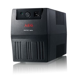 AEG Protect Alpha 450VA 4xIEC C13 VI line interaktív szünetmentes tápegység C13-Schuko adapterrel
