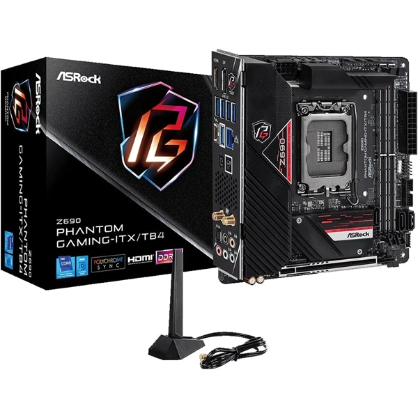 ASRock PHANTOM GAMING Wi-Fi Intel Z690 LGA1700 Mini-ITX alaplap