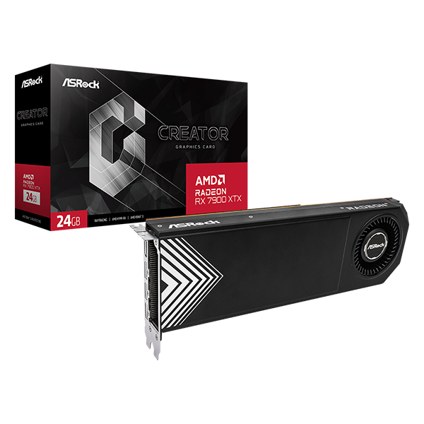 ASRock RX 7900 XTX CREATOR AMD 24GB DDR6 PCIe videókártya