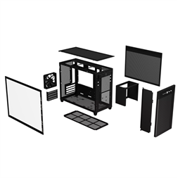 ASUS ASUS Prime AP201 fekete (táp nélküli) ablakos mATX ház