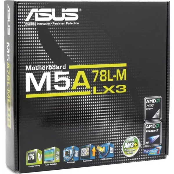 ASUS Alaplap AM3+ M5A78L-M LX3 PLUS AMD 760G, mATX