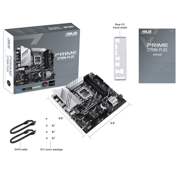 ASUS Alaplap S1700 PRIME Z790M-PLUS INTEL Z790, mATX