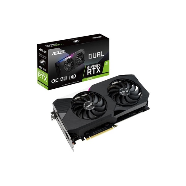 ASUS DUAL-RTX3060TI-O8G nVidia 8GB GDDR6 256bit PCIe videokártya