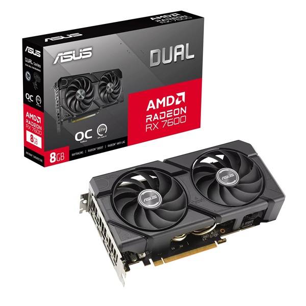 ASUS DUAL AMD RADEON RX 7600 8GB GDDR6