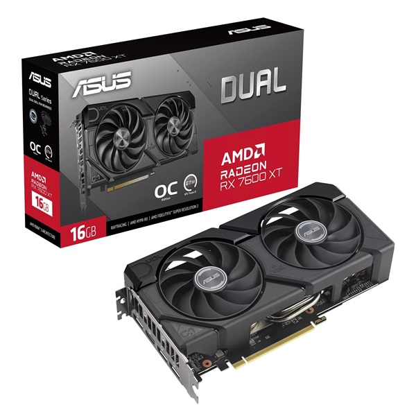 ASUS DUAL AMD RADEON RX 7600 XT16GB GDDR6