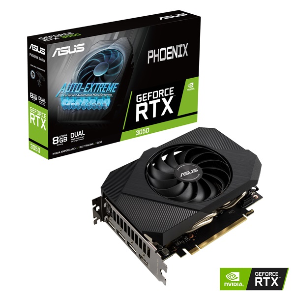ASUS PH-RTX3050-8G nVidia 8GB GDDR6 128bit PCIe videokártya