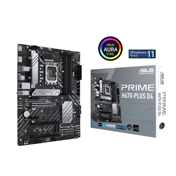 ASUS PRIME H670-PLUS D4 Intel H670 LGA1700 ATX alaplap