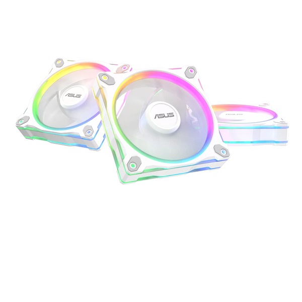 ASUS PRIME MR120 FAN ARGB fehér 3IN1 ventilátor
