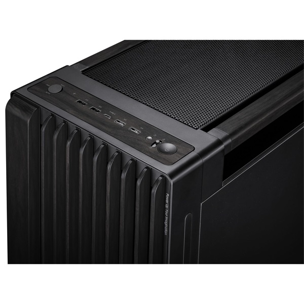 ASUS ProArt PA602 Wood Metal fekete (táp nélküli) ablakos EATX ház