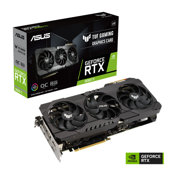 ASUS RTX 3060 Ti nVidia 8GB GDDR6 256bit PCIe videókártya
