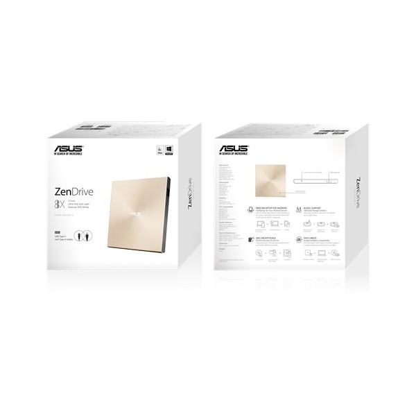 ASUS SDRW-08U9M-U/GOLD/G/AS USB arany DVD író