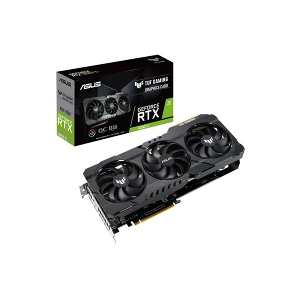 ASUS TUF-RTX3060TI-O8G-GAMING nVidia 8GB GDDR6 256bit PCIe videokártya