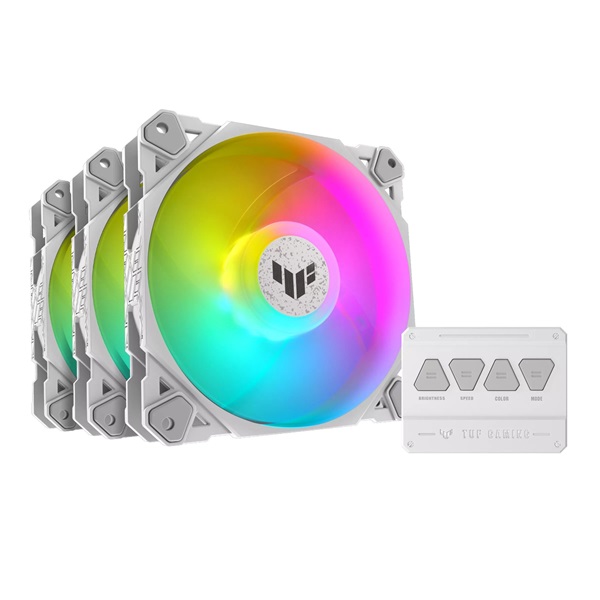 ASUS TUF GAMING TF120 ARGB WHITE EDITION 3IN1 ventilátor