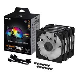ASUS TUF GAMING TR120 FAN ARGB REVERSE fekete 3IN1 ventilátor