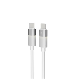 AVAX CB317 GLOWY 2m 60W USB-C fehér gyorstöltő kábel