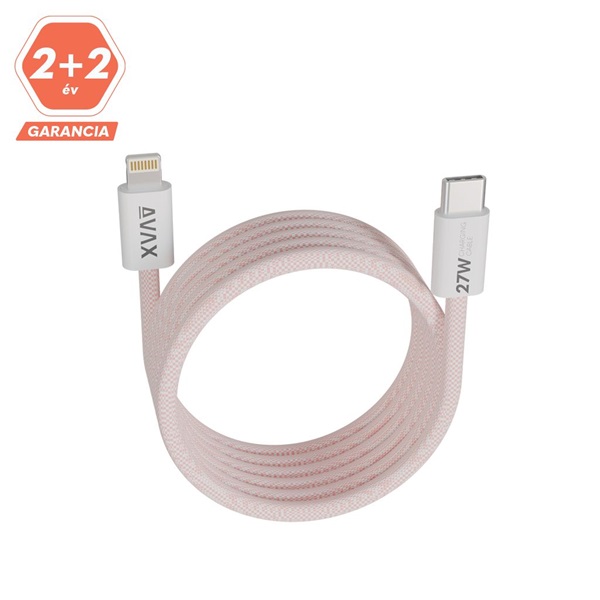 AVAX CB611P MAGNETY 27W 1m USB-C - Lightning adat- és töltőkábel