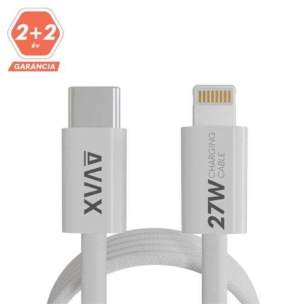 AVAX CB611W MAGNETY 27W 1m USB-C - Lightning adat- és töltőkábel