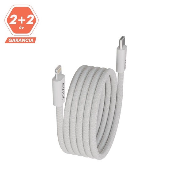 AVAX CB611W MAGNETY 27W 1m USB-C - Lightning adat- és töltőkábel