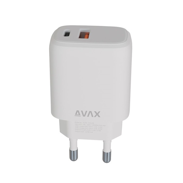AVAX CH312W SPEEDY 12W USB A + USB C hálózati töltő