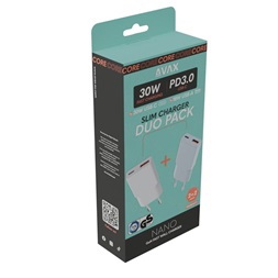 AVAX CH641W & CH641LB – 30W GaN USB-C & USB-A Gyorstöltő Duo