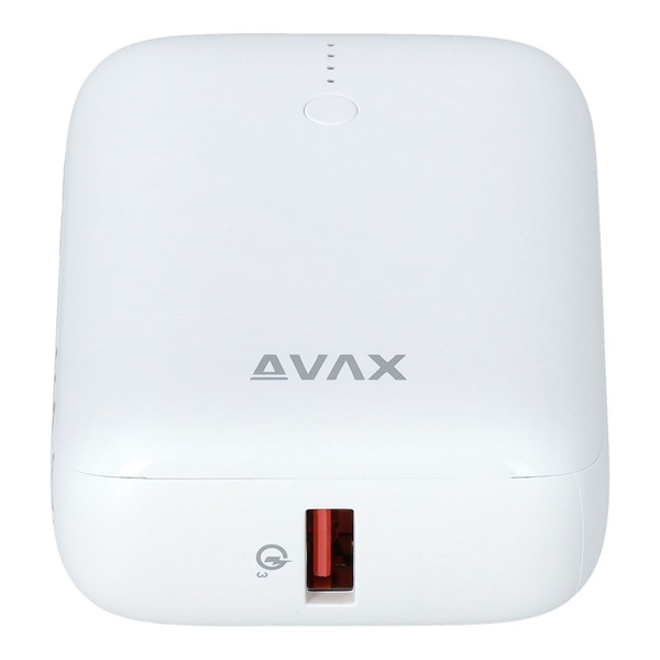 AVAX PB105W MINI 10000mAh Type C/PD 20W+QC 22.5W gyorstöltő fehér power bank