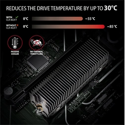 AXAGON CLR-M2XT hűtőborda M.2 SSD-hez