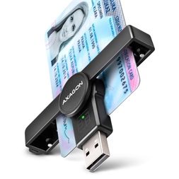 Axagon CRE-SMPA USB Smart card PocketReader okos kártyaolvasó