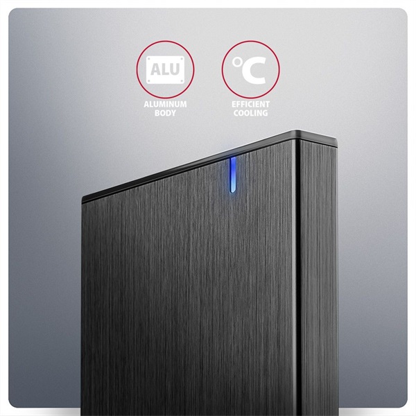 AXAGON EE25-XA6 ALINE box fekete külső alumínium 2,5" HDD/SSD ház