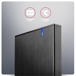 AXAGON EE25-XA6 ALINE box fekete külső alumínium 2,5" HDD/SSD ház