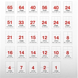 A-Series 52,5x21,2mm 100 lap, 5600 db-os etikett