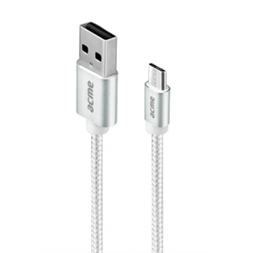 Acme CB2011S 1m ezüst Micro USB kábel