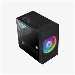 Aerocool Atomic v2 fekete (táp nélküli) ablakos mATX ház