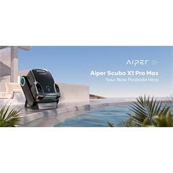 Aiper Scuba X1 Pro MAX - Vezeték nélküli robotporszívó medencékhez