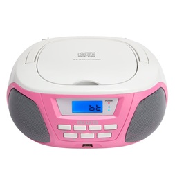 Aiwa BBTU-300PK hordozható pink rádiós CD lejátszó