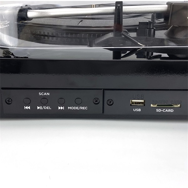 Aiwa GBTUR-120BK USB/Bluetooth/bakelit fekete lemezjátszó